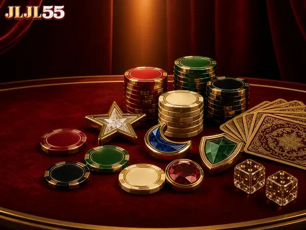 Screenshot of the JLJL55 gaming lobby with quick-loading slot games